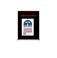 12x16 Magnetic Black Dry Erase Marker Board with Aluminum Frame