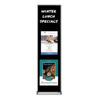 12x48 Magnetic Black Dry Erase Marker Board with Aluminum Frame