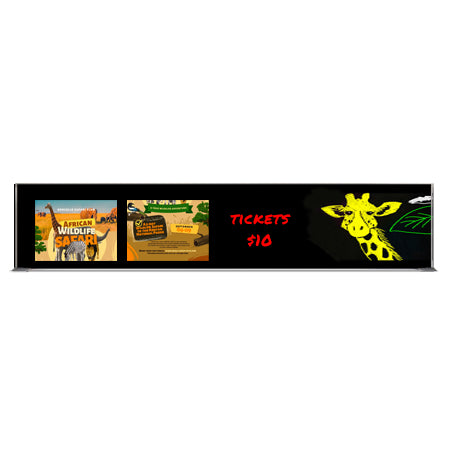 12x96 Magnetic Black Dry Erase Marker Board with Aluminum Frame