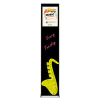 12x96 Magnetic Black Dry Erase Marker Board with Aluminum Frame