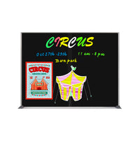 15x20 Magnetic Black Dry Erase Marker Board with Aluminum Frame