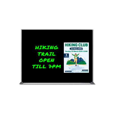 16x20 Magnetic Black Dry Erase Marker Board with Aluminum Frame | Porcelain on Steel Black Board