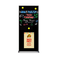 24x60 Magnetic Black Dry Erase Marker Board with Aluminum Frame