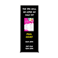 36x96 Magnetic Black Dry Erase Marker Board with Aluminum Frame