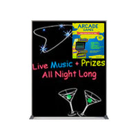 48x36 Magnetic Black Dry Erase Marker Board with Aluminum Frame