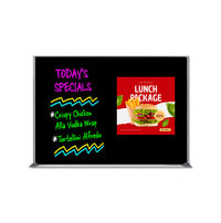 60x36 Magnetic Black Dry Erase Marker Board with Aluminum Frame