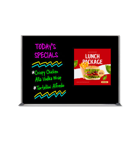 60x36 Magnetic Black Dry Erase Marker Board with Aluminum Frame