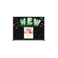 Silver Trim Metal Frame 8.5x11 Wet Erase Black Magnetic Marker Board | Porcelain on Steel Writing Surface