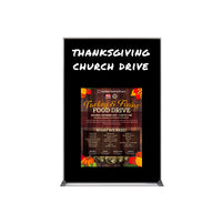 Silver Trim Metal Frame 8.5x11 Wet Erase Black Magnetic Marker Board | Porcelain on Steel Writing Surface