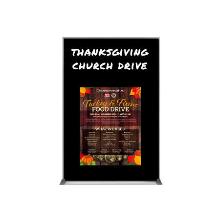 Silver Trim Metal Frame 8.5x11 Wet Erase Black Magnetic Marker Board | Porcelain on Steel Writing Surface