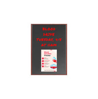 Hardwood Framed 11x17 Magnetic Black Wet Erase Marker Board with Porcelain on Steel Writing Surface