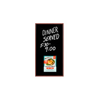 Wood Frame 12x24 Magnetic Black Wet Erase Marker Board | Porcelain on Steel