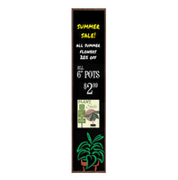 Wood Frame 12x96 Magnetic Black Wet Erase Marker Board | Porcelain on Steel