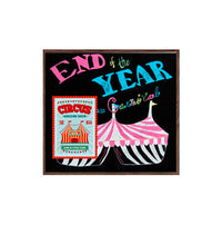 Wood Frame 48x48 Magnetic Black Wet Erase Marker Board | Porcelain on Steel