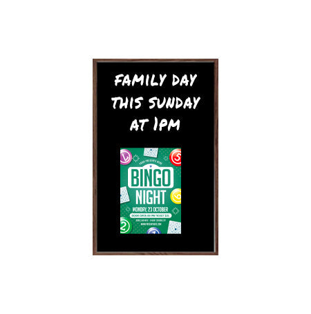 Hardwood Framed 60x36 Magnetic Black Wet Erase Marker Board with Porcelain on Steel Writing Surface