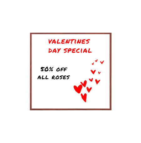 14x14 Wood Framed White Board Dry Erase Marker Boards