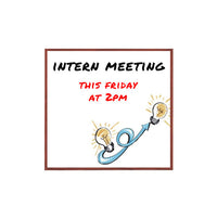 Economical 24 x 24 Wood Framed White Board, Melamine Dry Erase Markerboard in 3 Hardwood Finishes