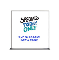 Value Line 12x12 White Dry Erase Marker Board with Aluminum Frame