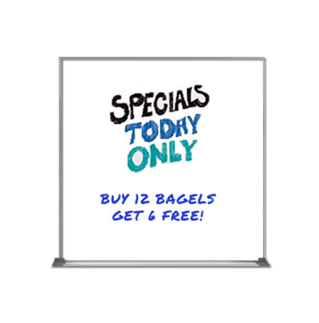 Value Line 12x12 White Dry Erase Marker Board with Aluminum Frame