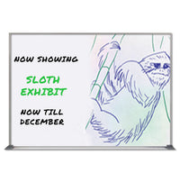 Value Line 12x18 White Dry Erase Marker Board with Aluminum Frame