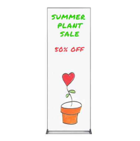 Value Line 12x36 White Dry Erase Marker Board with Aluminum Frame