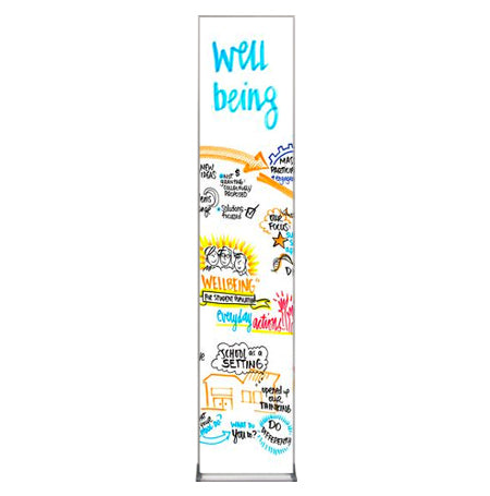 Value Line 12x60 White Dry Erase Marker Board with Aluminum Frame