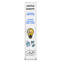 Value Line 12x96 White Dry Erase Marker Board with Aluminum Frame