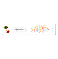 Value Line 12x96 White Dry Erase Marker Board with Aluminum Frame