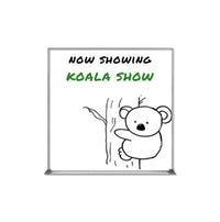 Value Line 14x14 White Dry Erase Marker Board with Aluminum Frame