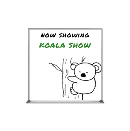 Value Line 14x14 White Dry Erase Marker Board with Aluminum Frame