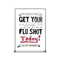 Value Line 14x22 White Dry Erase Marker Board with Aluminum Frame