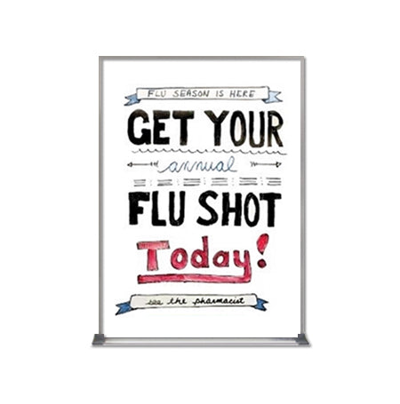 Value Line 14x22 White Dry Erase Marker Board with Aluminum Frame