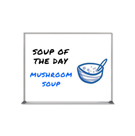 Value Line 22x28 White Dry Erase Marker Board with Aluminum Frame