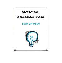 Value Line 24x18 White Dry Erase Marker Board with Aluminum Frame