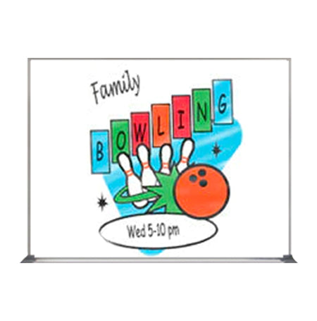 Value Line 30x40 White Dry Erase Marker Board with Aluminum Frame