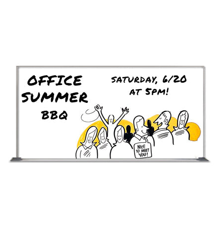 Value Line 36x72 White Dry Erase Marker Board with Aluminum Frame