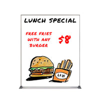 Value Line 40x50 White Dry Erase Marker Board with Aluminum Frame