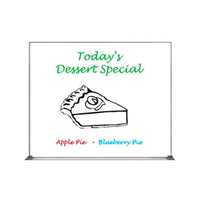 Value Line 40x50 White Dry Erase Marker Board with Aluminum Frame