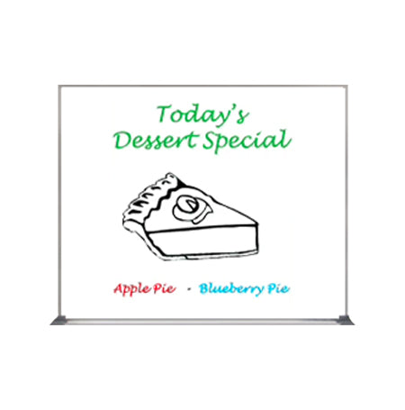 Value Line 40x50 White Dry Erase Marker Board with Aluminum Frame