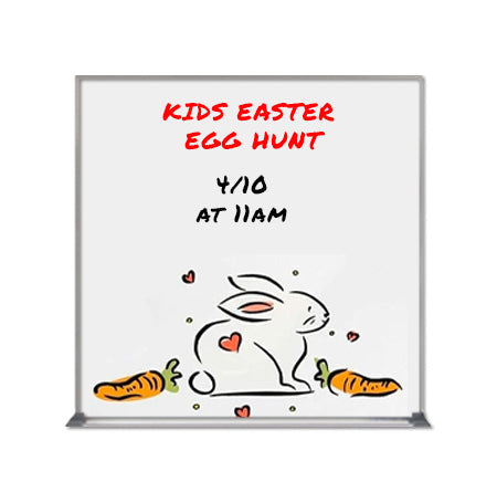 Value Line 48x48 White Dry Erase Marker Board with Aluminum Frame