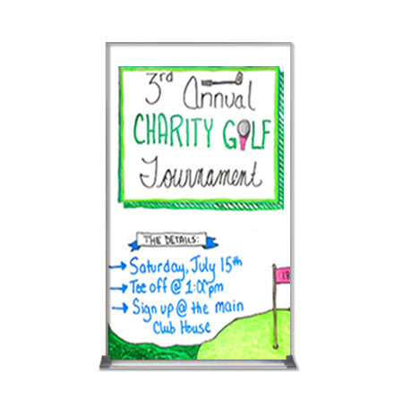 Value Line 48x84 White Dry Erase Marker Board with Aluminum Frame