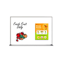 11x17 Magnetic White Dry Erase Marker Board with Aluminum Frame