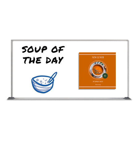 12x24 Magnetic White Board Dry Erase Markerboard + Silver Aluminum Frame