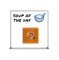 16x16 Magnetic White Dry Erase Marker Board with Aluminum Frame