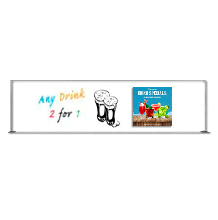 24x84 Magnetic White Dry Erase Marker Board with Aluminum Frame