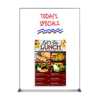 30x40 Magnetic White Dry Erase Marker Board with Silver Frame Trim | Porcelain on Steel Writing Surface