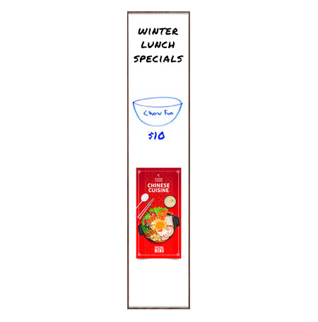 12x72 Magnetic White Dry Erase Marker Board with Wood Frame