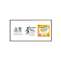 18x36 Magnetic White Dry Erase Marker Board with Wood Frame