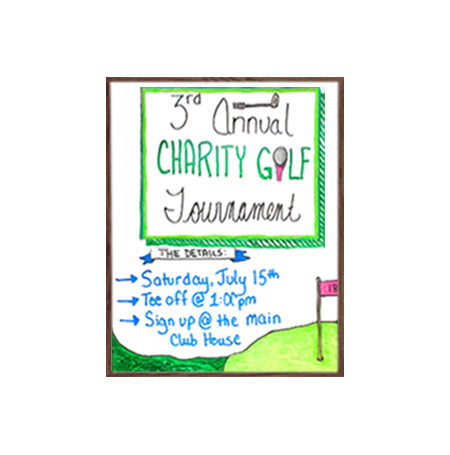 24x30 Magnetic White Dry Erase Marker Board with Wood Frame