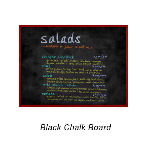 18x18 MAGNETIC BLACK CHALK BOARD with PORCELAIN ON STEEL SURFACE 